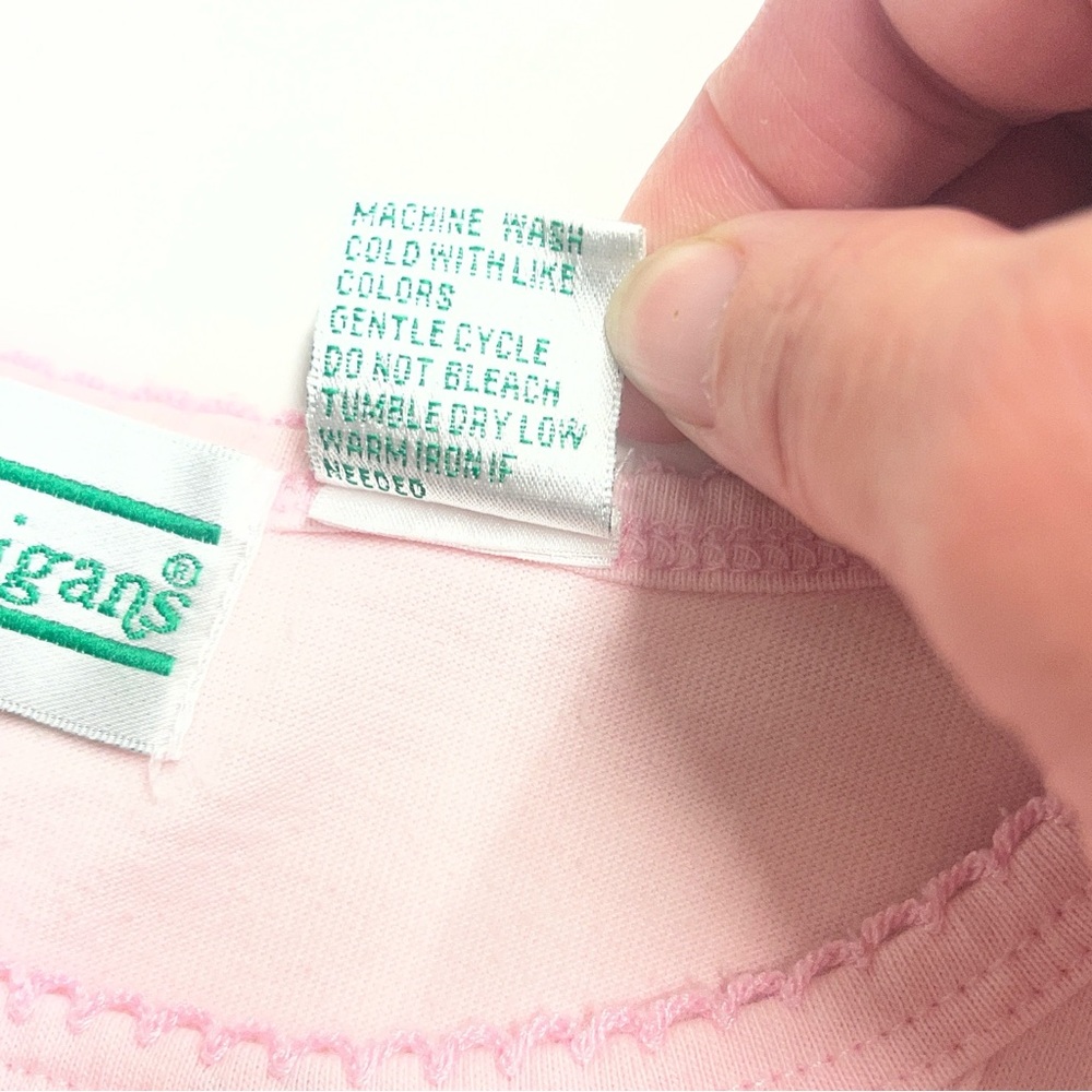 Imperfect vintage embroidered pink floral top feminine granny cottagecore spring - Picture 6 of 9